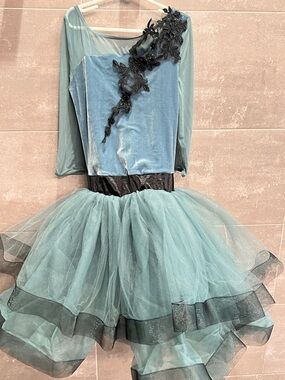 Weissman Teal and Black Girls Ballet Tutu Costume